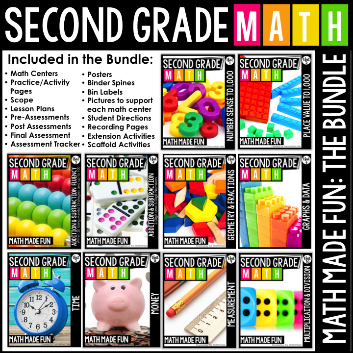 2nd Grade Math Made Fun: The Bundle 2nd Grade Math Made Fun: The Bundle! Includes math centers, worksheets, lesson plans, assessments and more!