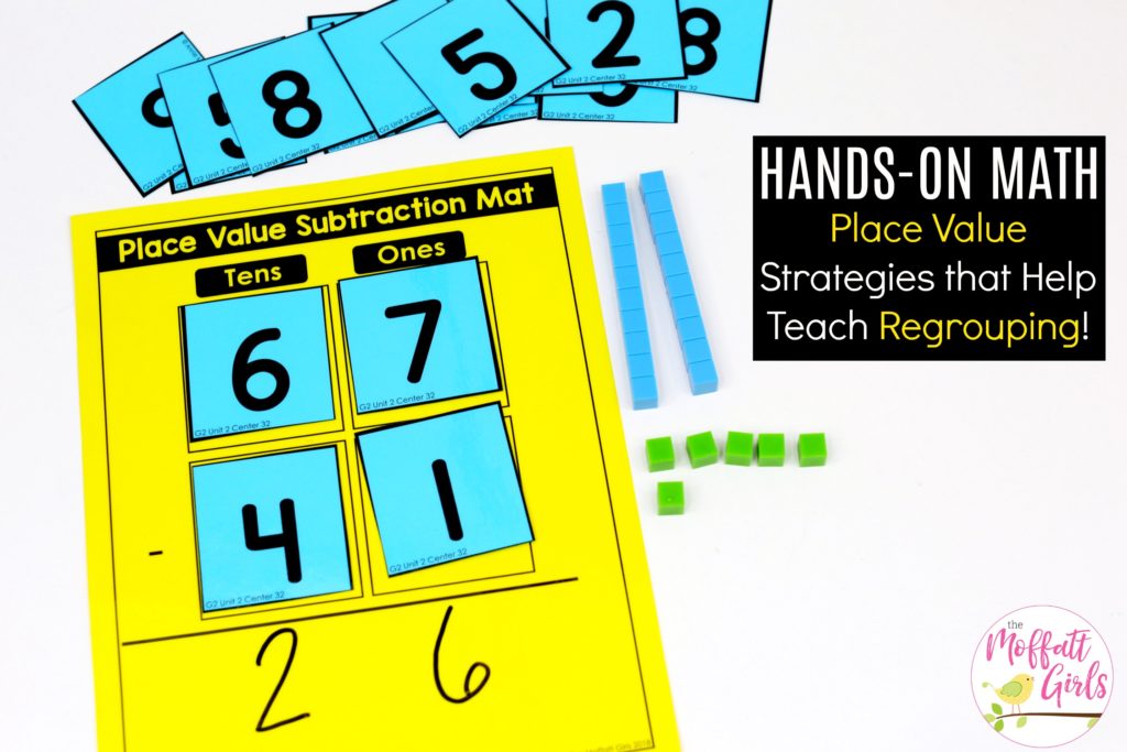 Hands-on Math- Teaching place value in 2nd grade. Strategies to help teach regrouping!