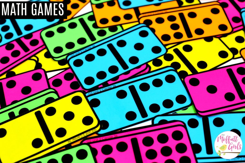 Domino Place Value Addition- a fun way to teach addition with regrouping in second grade!
