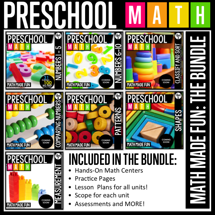 Preschool Math Made Fun: The Bundle Preschool Math Made Fun: The Bundle