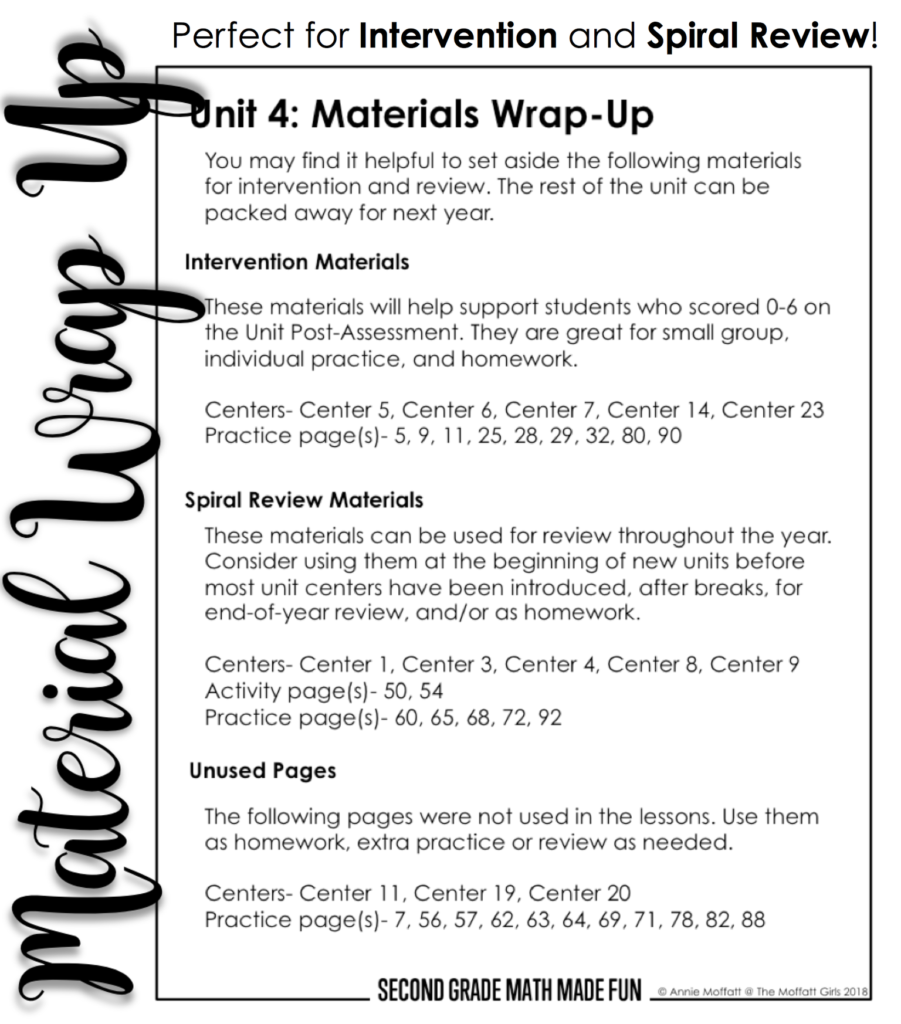 Material Wrap Up List Tons of hands-on math centers to teach addition and subtraction with 2-digit and 3-digit numbers!