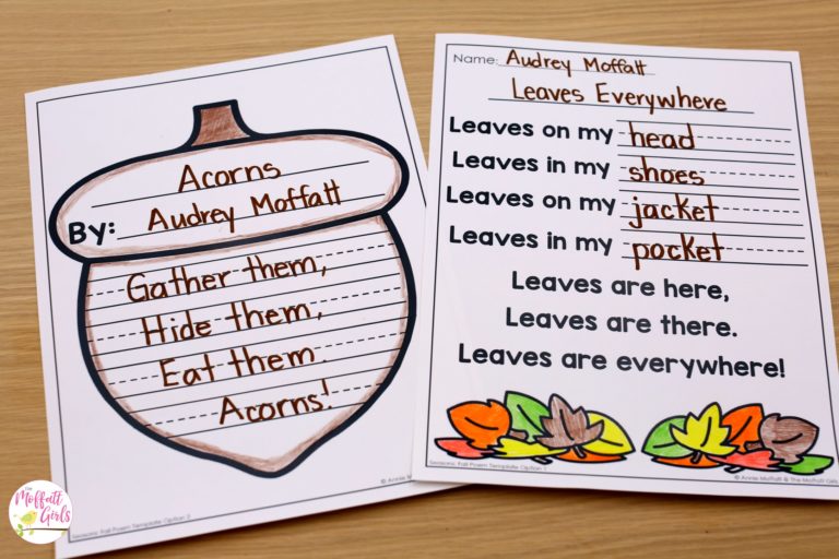 Kindergarten Writing: Poetry