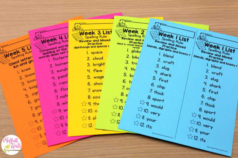 2nd Grade Spelling Packets (Curriculum)