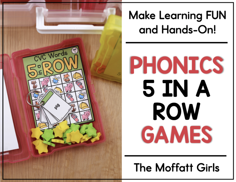 Phonics 5 in a Row Games