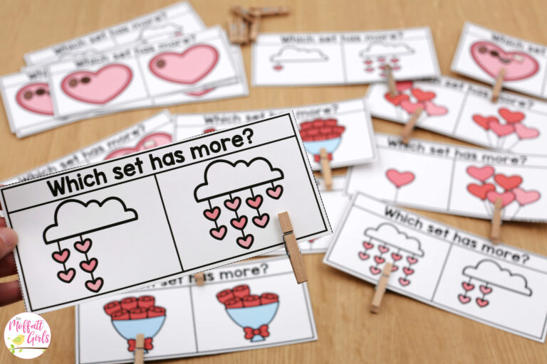 February Preschool Morning Bins