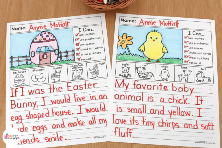 Earth Day and spring-themed writing prompts – Creative journal prompts for kids to practice narrative, opinion, informational, and descriptive writing. Includes kid-friendly writing paper and visual supports.