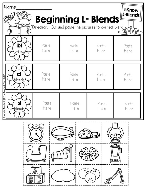 Kindergarten-April-Spring-Activities-Telling-Time-Insects-Reading-Money-Calendar_p18_Beginning-L-Blends.jpg