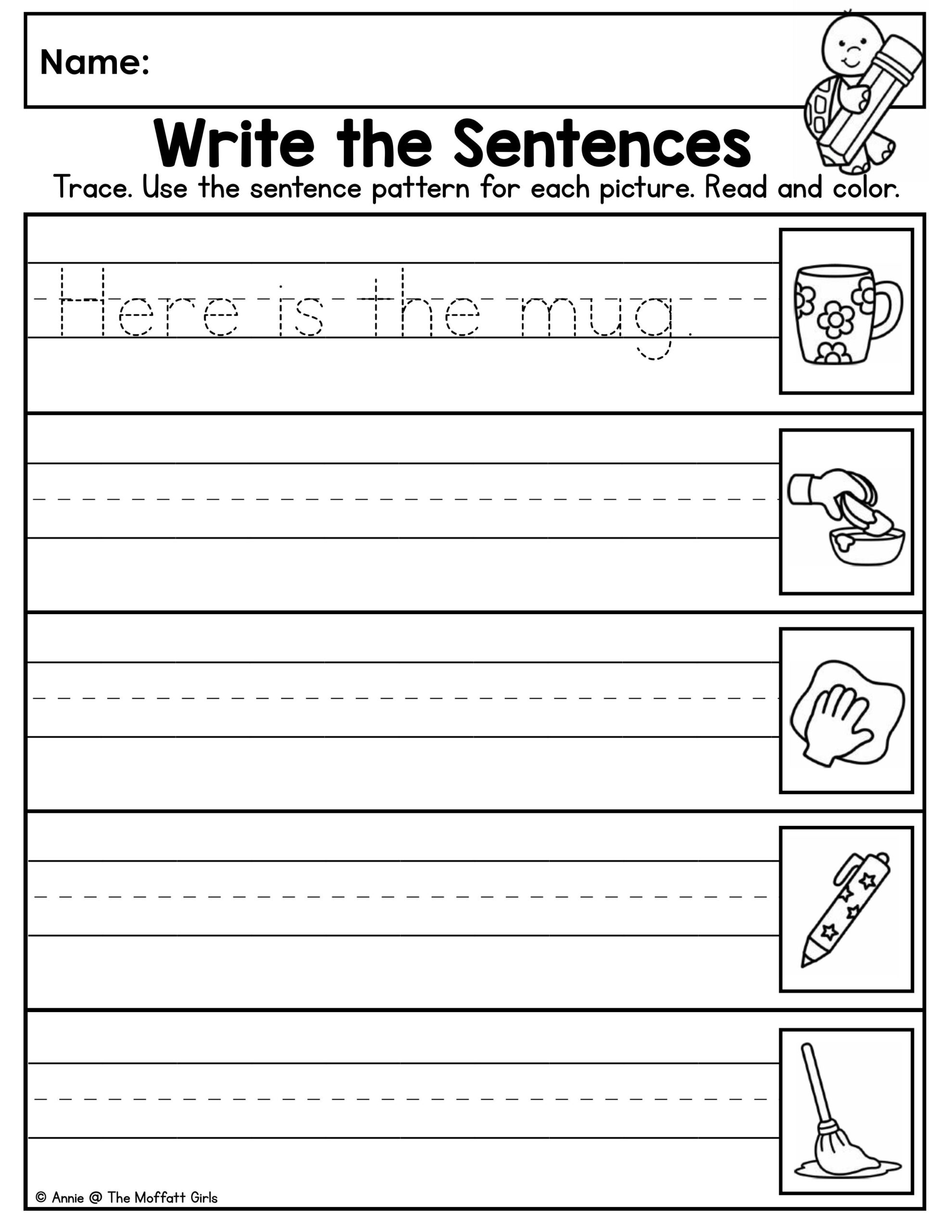 Sentence Pattern Writing: 
